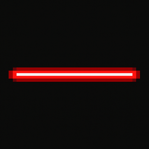 Красный лазерный луч пиксельный вид сверху.
In-Game asset.  2d.  High contrast.  No shadows