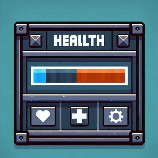 healthbar
Single Game Texture. In-Game asset. 2d. Blank background. High contrast. No shadows.