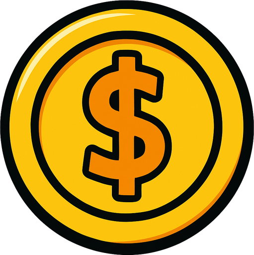 coin.
In-Game asset.  2d.  High contrast.  No shadows