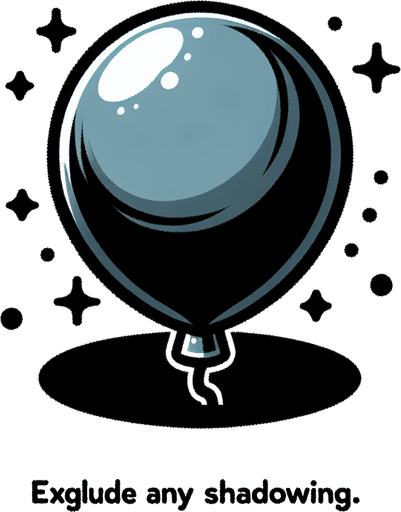 tekli balon resmi.
Single Game Texture. In-Game asset. 2d. Blank background. High contrast. No shadows.