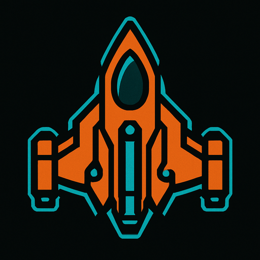 uzay gemisi.
In-Game asset.  2d.  High contrast.  No shadows