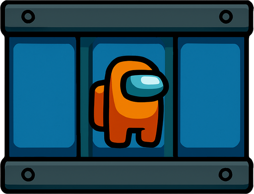 wall among us.
In-Game asset.  2d.  High contrast.  No shadows