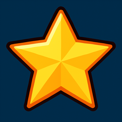 star.
In-Game asset.  2d.  High contrast.  No shadows