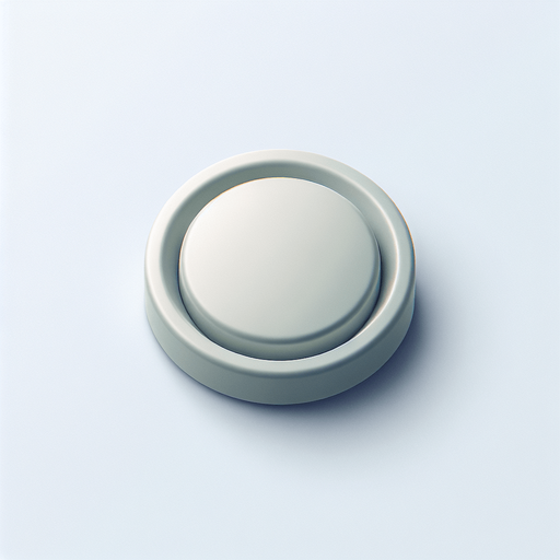 a single mat rounded empty button User interface