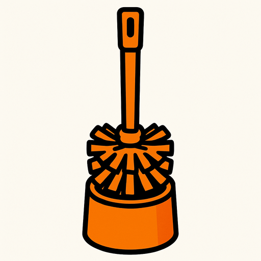 bana dimdik tovalet fırçası tasarla.
In-Game asset.  2d.  High contrast.  No shadows