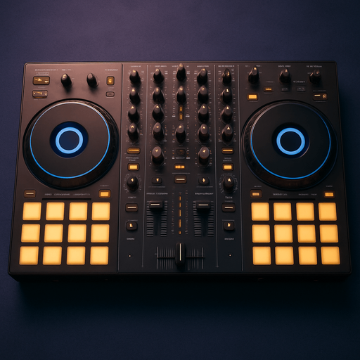 Empty dj deck
