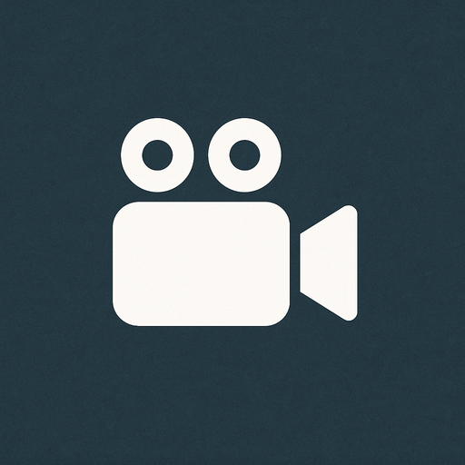 white video camera icon