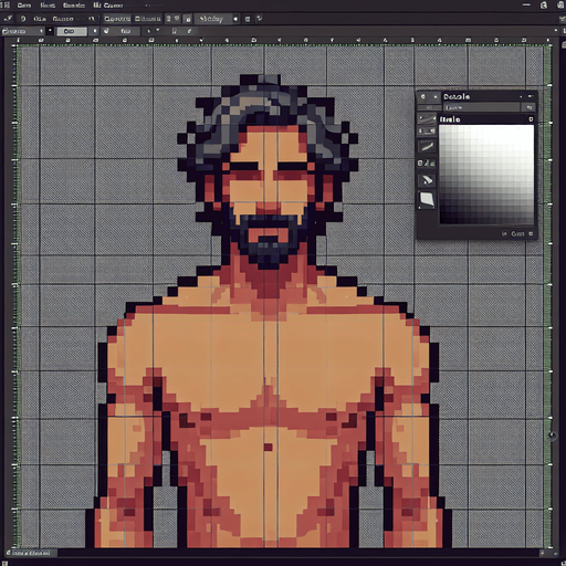 Full body human.
Single Game Texture. In-Game asset. 2d. Blank background. High contrast. No shadows.