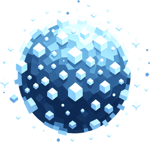 Sparse Ice particle. Single Game Texture. In-Game asset. 2d. black background. High contrast. No shadows.