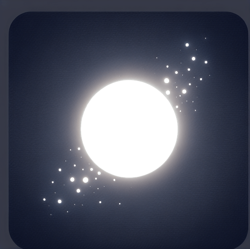 single rounded white bubble firefly trail.
Single Game Texture.  In-Game asset.  2d.  Blank background.  High contrast.  No shadows