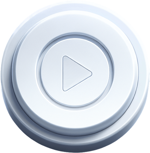 White circular touch indicator. White button like look. Game asset. No background. 2d. No shadow.