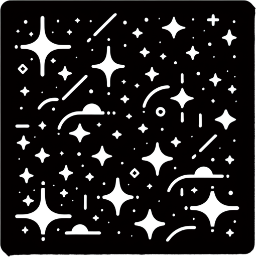 stars.
Single Game Texture. In-Game asset. 2d. Blank background. High contrast. No shadows.