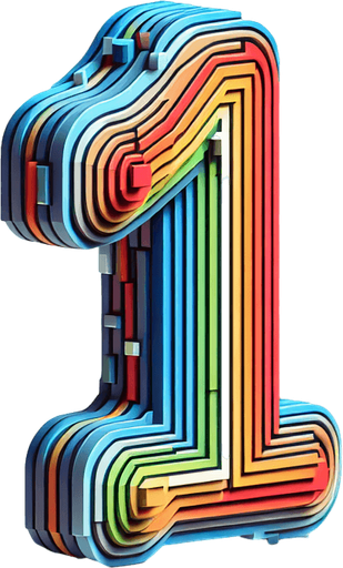 bright number 1. 3d. extra life type. vivid colours..
Single Game Texture. In-Game asset. 2d. Blank background. High contrast. No shadows.