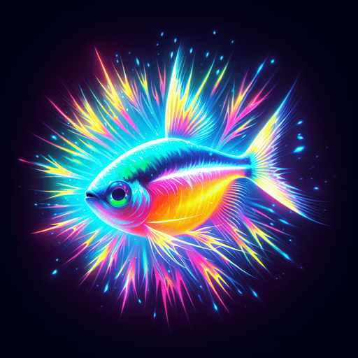 a realistic neonTetra.
Single Game Texture. In-Game asset. 2d. Blank background. High contrast. No shadows.