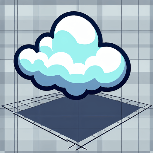 2d cartoon cloud, side view, game asset Single Game Texture. In-Game asset. 2d. Blank background. High contrast. No shadows.