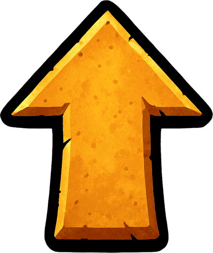 1 arrow is facing upwards.
In-Game asset.  2d.  High contrast
