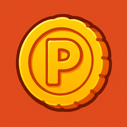 Bonus coin.
In-Game asset.  2d.  High contrast.  No shadows