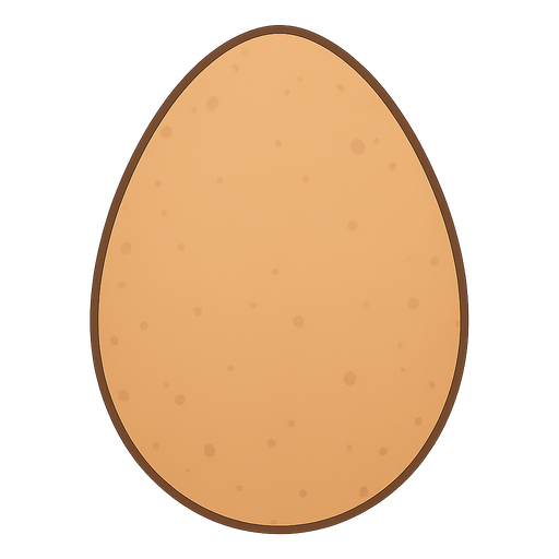egg. No background. Transparent background. Blank background. No shadows. 2d. In-Game asset. flat