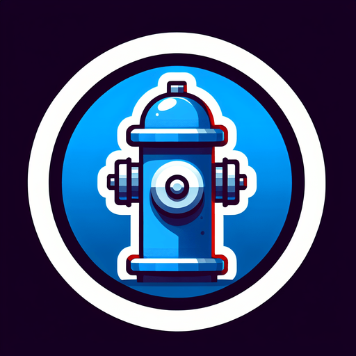 a blue hydrant round icon
Single Game Texture.  In-Game asset.  2d.  High contrast.  No shadows