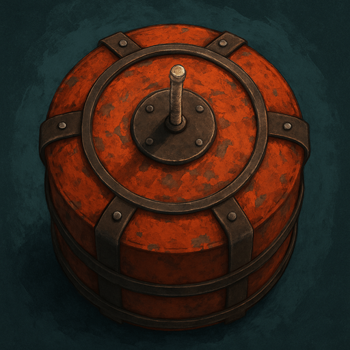 barrel bomb top view
