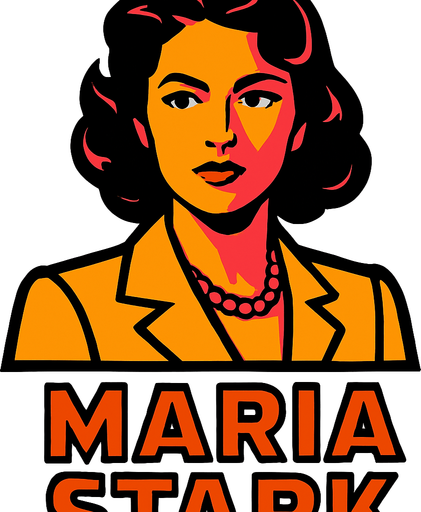 maria stark.
In-Game asset.  2d.  High contrast.  No shadows
