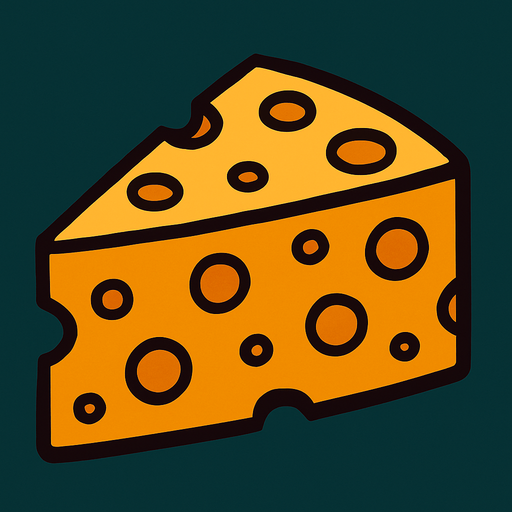 peynir.
In-Game asset.  2d.  High contrast.  No shadows