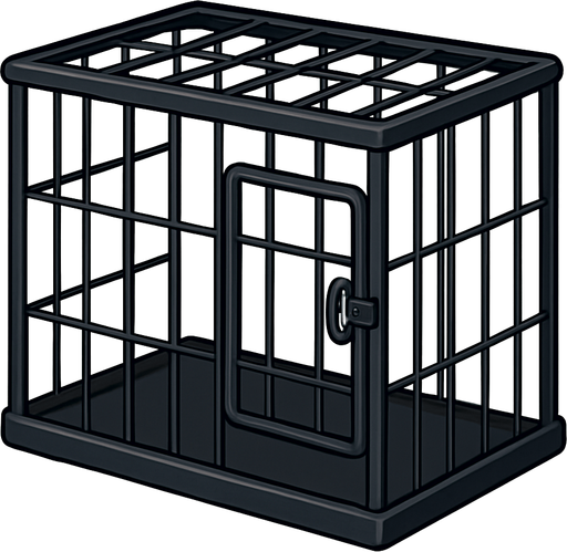 cat cage black.
2dNo backgraund,No shadows,Game assest
