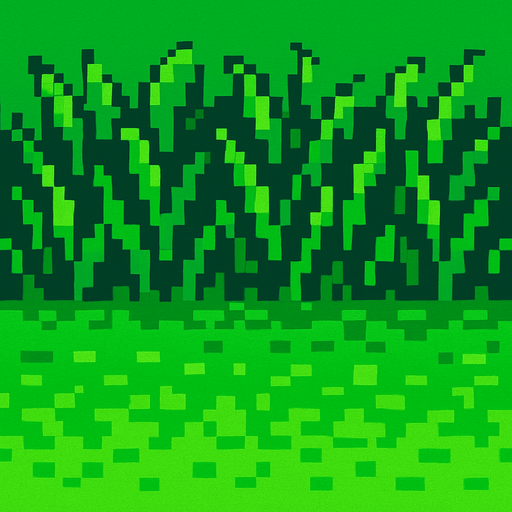 background grass 8 bit.
In-Game asset.  2d.  High contrast.  No shadows