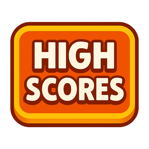 High Scores button.
In-Game asset.  2d.  High contrast.  No shadows