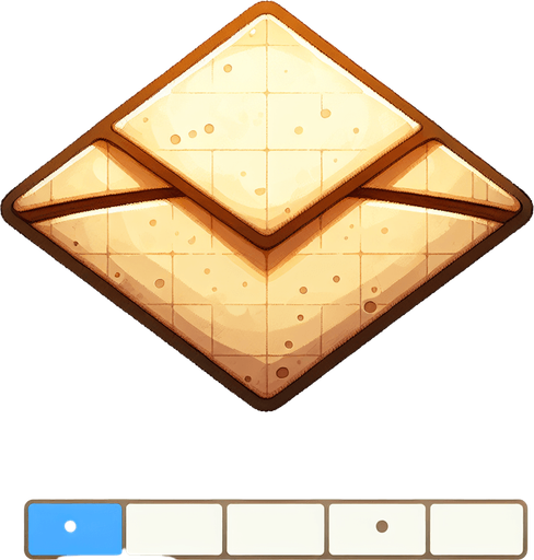 Envelope. Single Game Texture. In-Game asset. 2d. Blank background. High contrast. No shadows..
Single Game Texture. In-Game asset. 2d. Blank background. High contrast. No shadows.