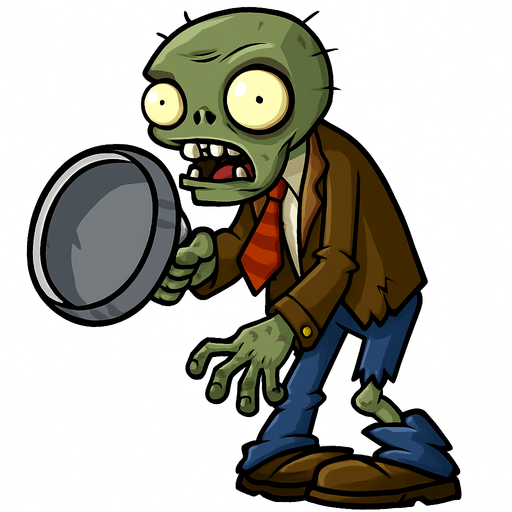 kankanlı zombi plants vs zombies.
In-Game asset.  2d.  High contrast.  No shadows