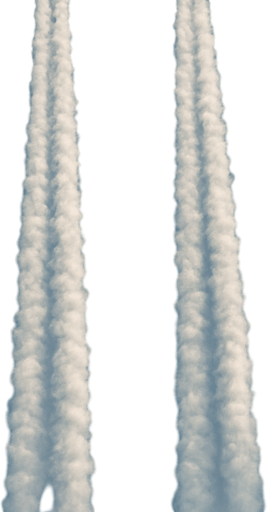2 estelas realistas de avión vista desde arriba sin avión.
In-Game asset