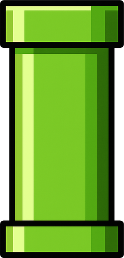 Flappy bird borusu.
In-Game asset.  2d.  High contrast.  No shadows