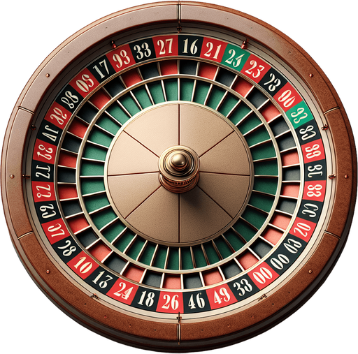 roulette wheel with only numbers.
Single Game Texture. In-Game asset. 2d. Blank background. High contrast. No shadows.