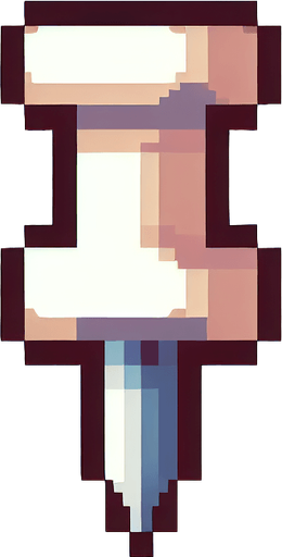 paper peg
Single Game Texture. In-Game asset. 2d. Blank background. High contrast. No shadows. pixel. 8 bit