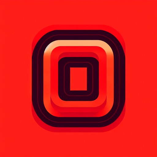red rectangle with rounded corners.