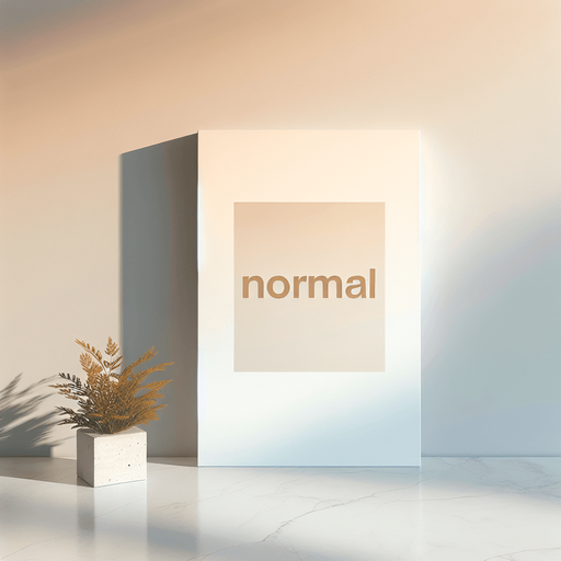 Normal text.
A text that says Normal