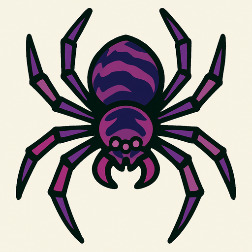 Araignée.
In-Game asset.  2d.  High contrast.  No shadows