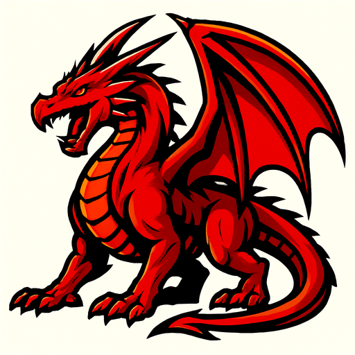 BÜYÜK BİR EJDER.
In-Game asset.  2d.  High contrast.  No shadows