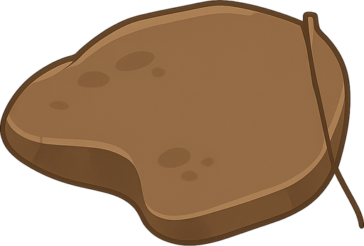 Rock. No background. Transparent background. Blank background. No shadows. 2d. In-Game asset. flat