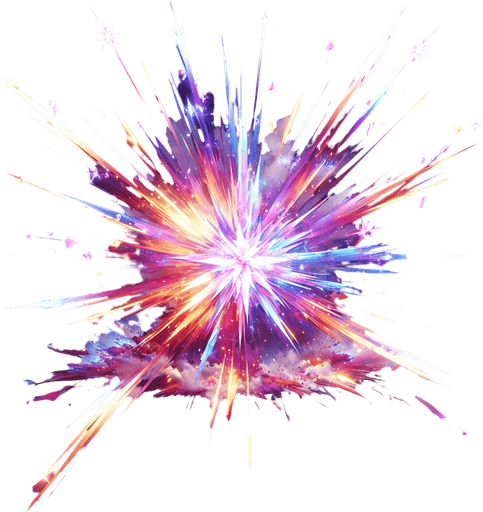 magic projectile impact effect.
Single Game Texture.  In-Game asset.  2d.  Blank background.  High contrast.  No shadows