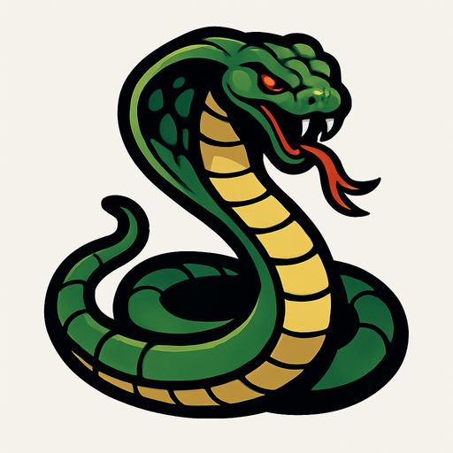 Cobra.
In-Game asset.  2d.  High contrast.  No shadows