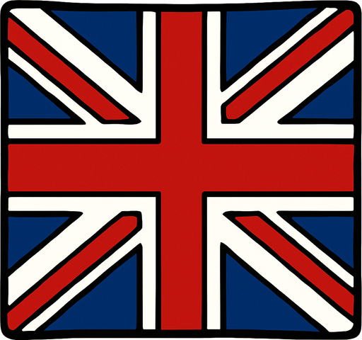 İngiliz bayrağı.
In-Game asset.  2d.  High contrast.  No shadows