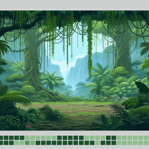 2d jungle canopy background side scroller unreal engine 5
Single Game Texture. In-Game asset. 2d. Blank background. High contrast. No shadows No ground