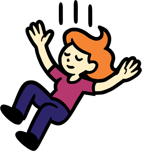 Slow fall.
In-Game asset.  2d.  High contrast.  No shadows