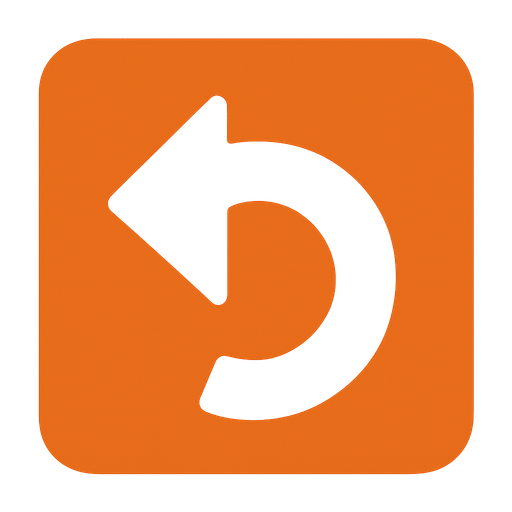 rotateLeftButton is a square button with an arrow towards the left side..
In-Game asset.  2d.  High contrast.  No shadows