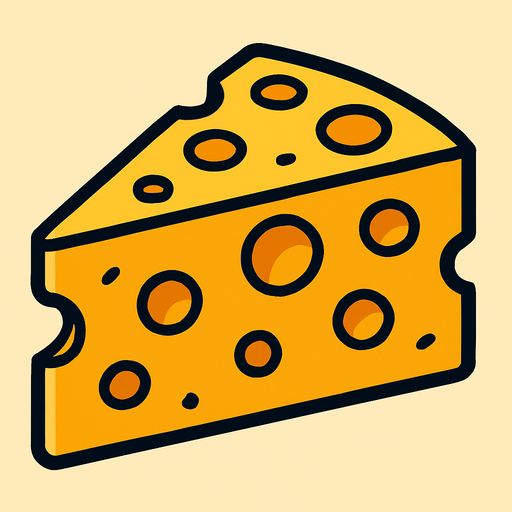 Cheese.
In-Game asset.  2d.  High contrast.  No shadows