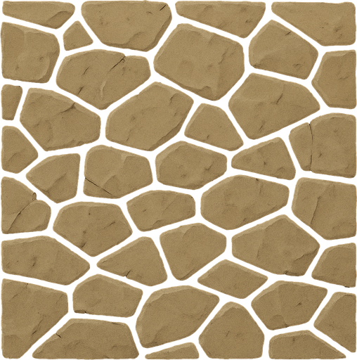 a floor made of stone.
In-Game asset.  2d.  High contrast.  No shadows