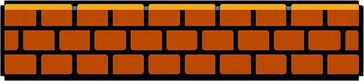 make a mario ground.
In-Game asset.  2d.  High contrast.  No shadows