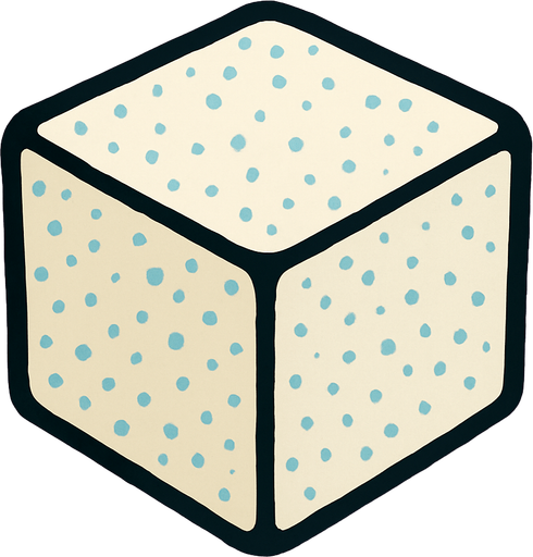 sugar cube.
In-Game asset.  2d.  High contrast.  No shadows